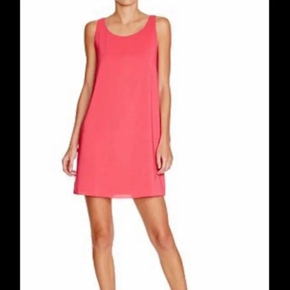 Alice+Olive Silk Racerback Orange Dress Size L - Picture 1 of 9